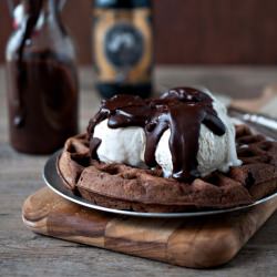 Chocolate Stout Waffle Sundae