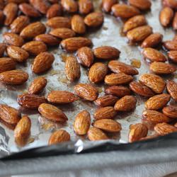 Maple Spice Roasted Almonds