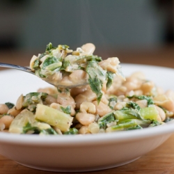 White Bean “Risotto” with Chard