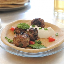 Simple Lamb Meatball Gyros