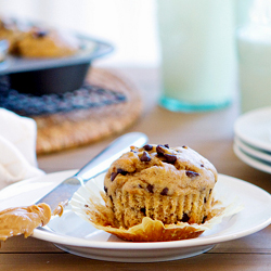 PB Chocolate Chip Banana Muffins