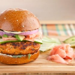 ‘California Roll’ Salmon Burgers