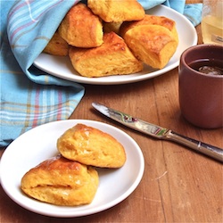 Sweet Potato Biscuits with Honey