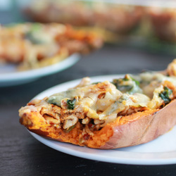 Healthy Chipotle Sweet Potato Skins