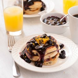 Meyer Lemon and Blueberry Pancakes