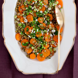 Carrot & Green Lentil Salad