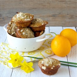 Meyer Lemon Poppy Seed Oat Muffins