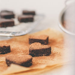 Cherry Brownie Hearts