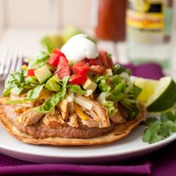 Slow Cooker Chicken Tostadas