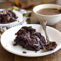 Gooey Chocolate Caramel Cake