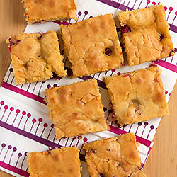 Raspberry White Choc Brownie