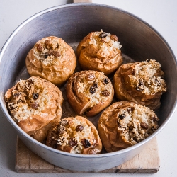 Baked Apples with Millet