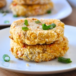 Roasted Red Pepper Potato Cakes