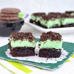 Thin Mint Fudge Brownies