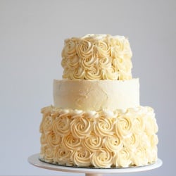 tiered rosette cake