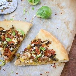 Brussels Sprout Bacon Pizza