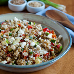 Lentils with Brown Rice and Feta