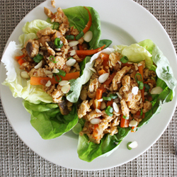 Spicy Chicken Lettuce Wraps