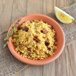 Couscous w/ Chorizo, Thyme & Lemon