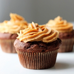 Chocolate Peanut Butter Cupcakes