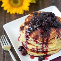 Sweet Hoecakes with Blackberry Rum