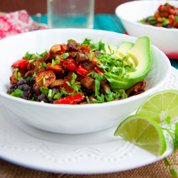 Roasted Veggie and Black Bean Bowl