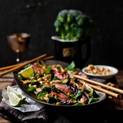 Coconut Flank & Broccoli Salad