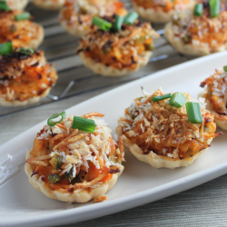 Mini Buffalo Chicken Pot Pies