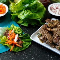 Asian Steak Lettuce Wraps