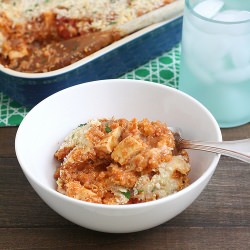 Baked Quinoa Chicken Parmesan