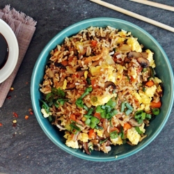 Leftover Rice Veggie Fried Rice