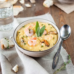 Rice and Seafood Soup