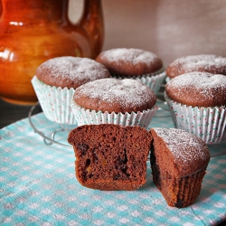 Muffins with Chocolate and Pumpkin