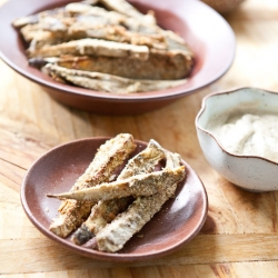 Baked Za’atar Eggplant Fries