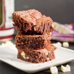 White Chocolate Peppermint Brownies