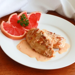 Chicken with Pink Grapefruit Sauce