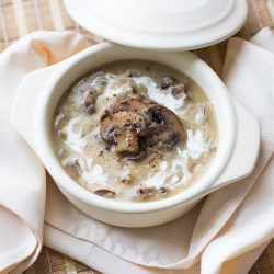 Beef, Mushroom and Wild Rice Soup