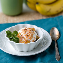 Roasted Bananas with Toasted Coconut