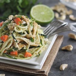 Thai Chicken Zucchini Noodles