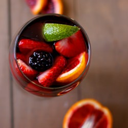 Blood Orange Blackberry Sangria