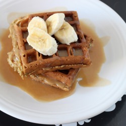 Peanut Butter-Banana Waffles