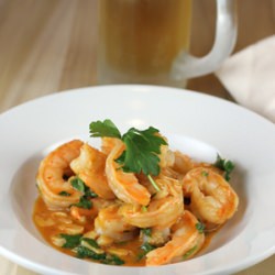 Garlicky Beer Shrimp