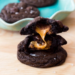 Salted Caramel Chocolate Cookies