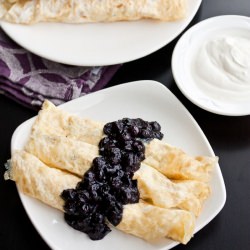 Sweet Cheese and Raisin Crêpes