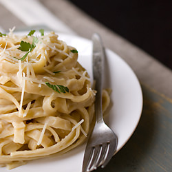 Lightened Up Fettuccine Alfredo