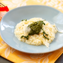 Risotto with Kale Pesto