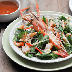 Grilled Prawn Salad