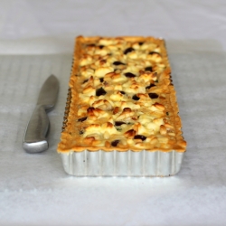 Olive, Spinach and Pinenut Tart