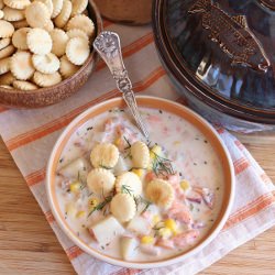 Smoked Salmon Corn Chowder