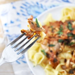 Tomato Braised Slow Cooker Chicken